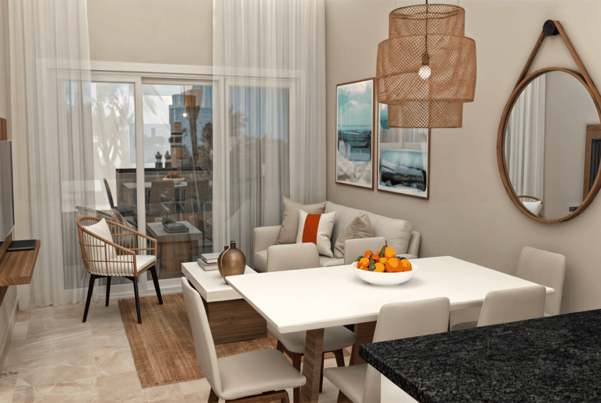 , Elegant Bedroom Bávaro Condo with Private Terrace for Sale ()