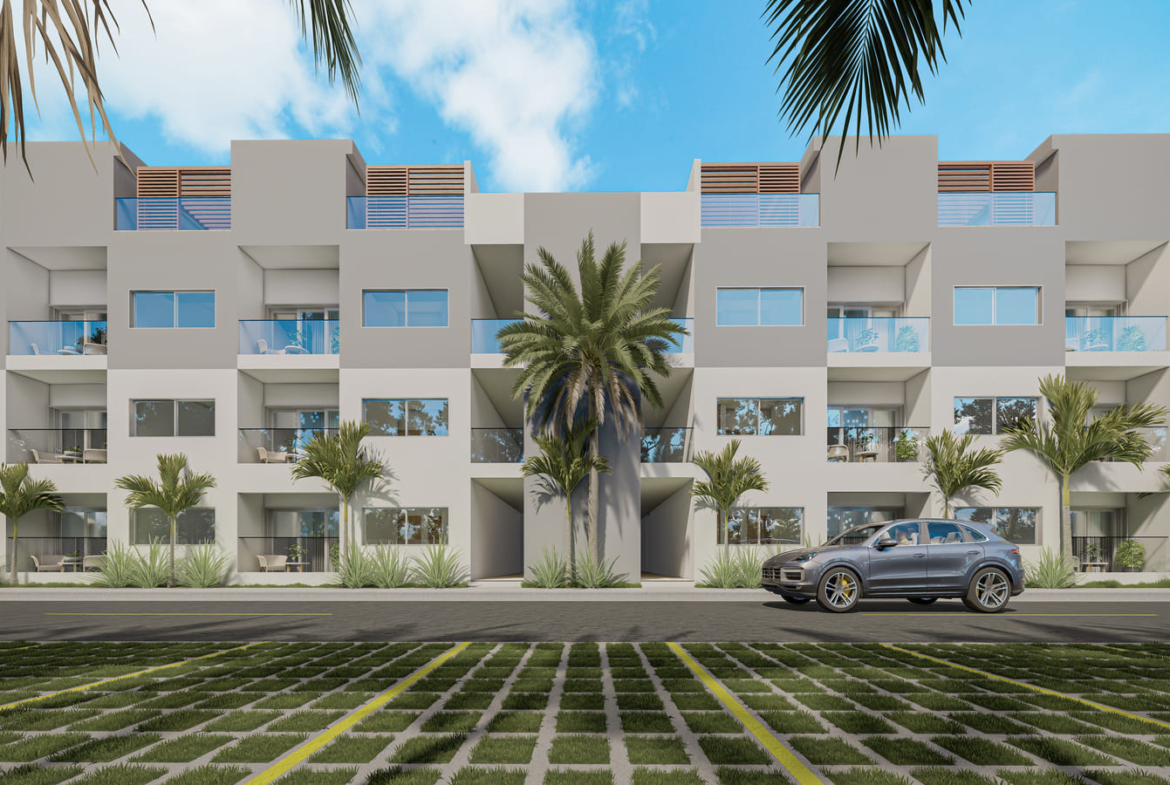 , Elegant Bedroom Bávaro Condo with Private Terrace for Sale ()