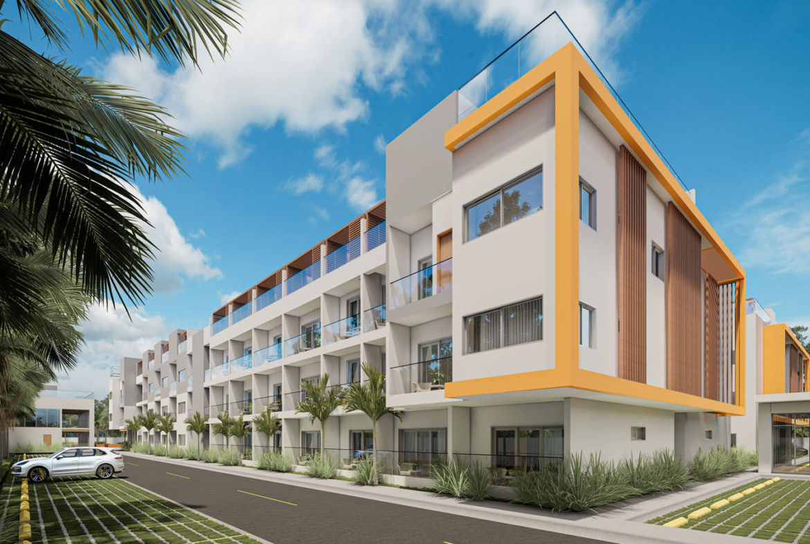 , Elegant Bedroom Bávaro Condo with Private Terrace for Sale ()