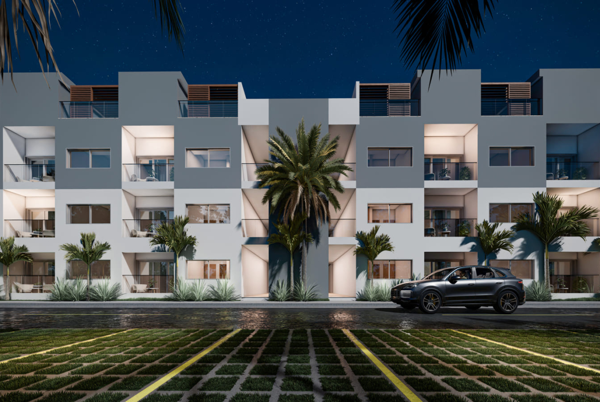 , Elegant Bedroom Bávaro Condo with Private Terrace for Sale ()