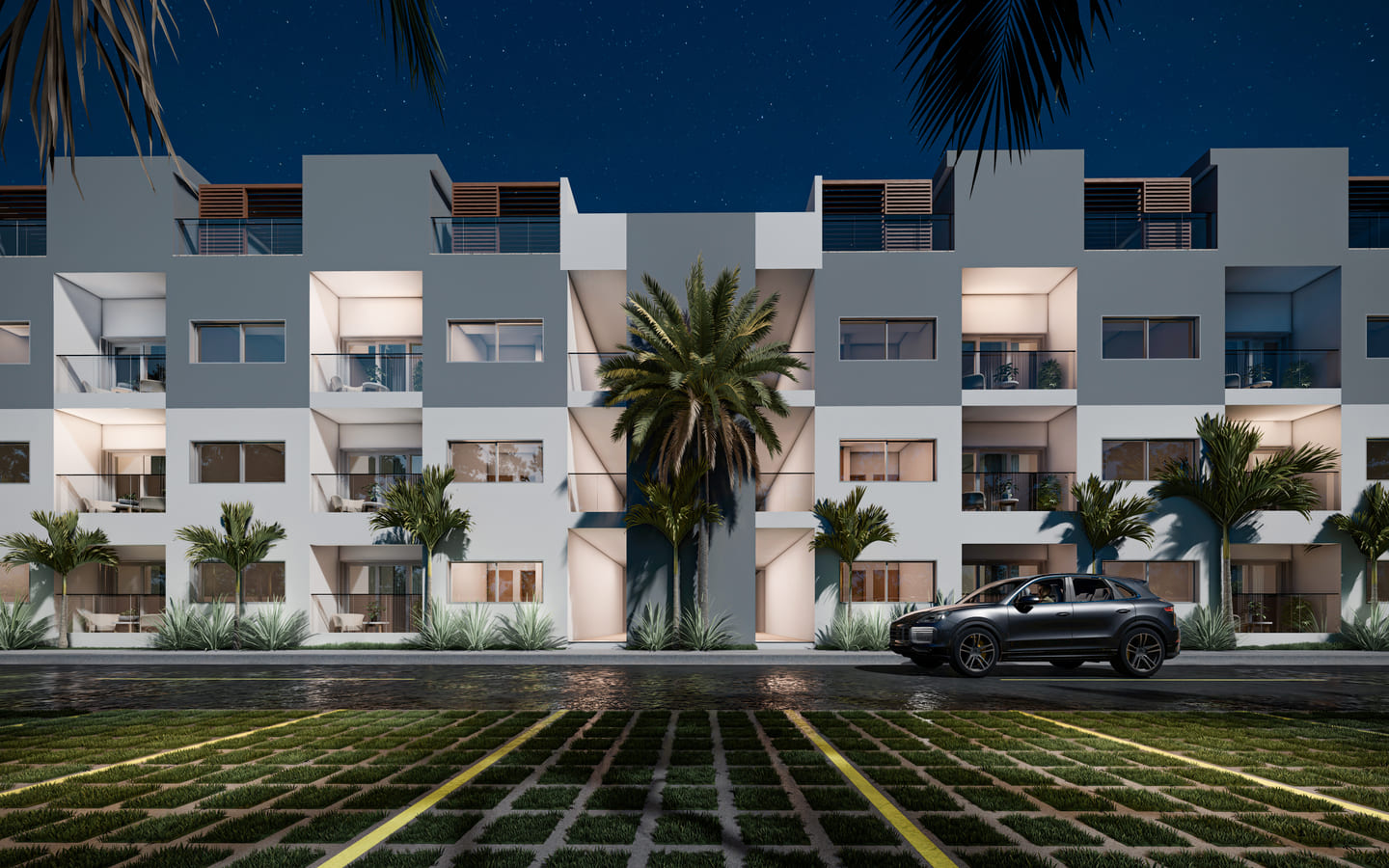 , Elegant Bedroom Bávaro Condo with Private Terrace for Sale ()