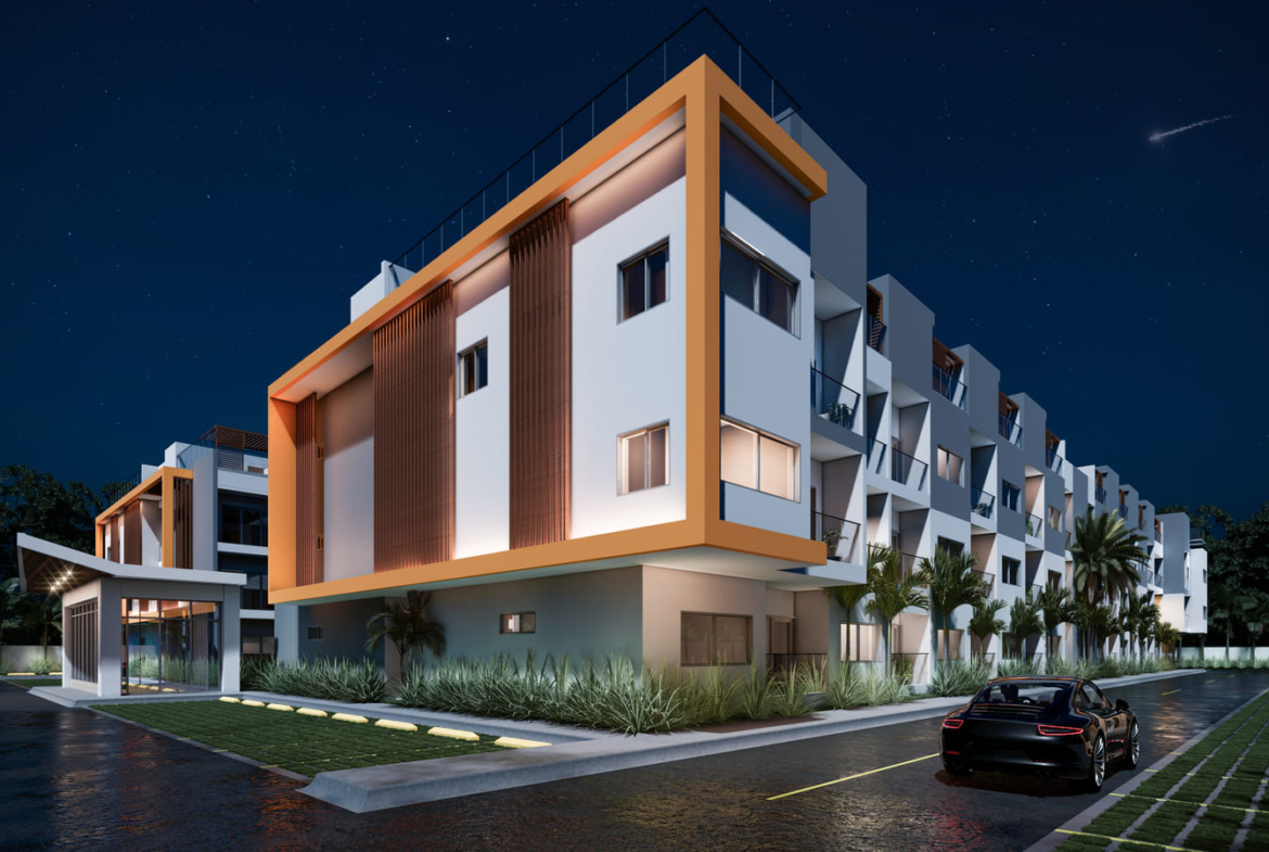 , Elegant Bedroom Bávaro Condo with Private Terrace for Sale ()