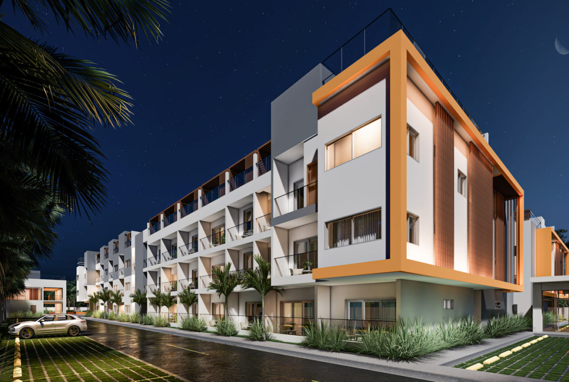 , Elegant Bedroom Bávaro Condo with Private Terrace for Sale ()