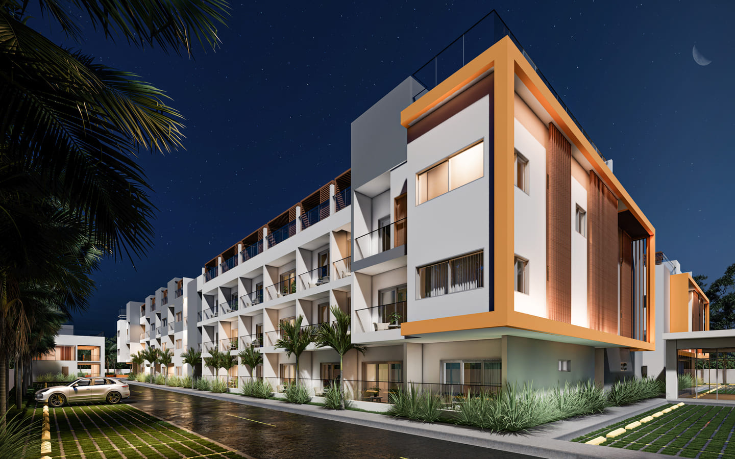 , Elegant Bedroom Bávaro Condo with Private Terrace for Sale ()