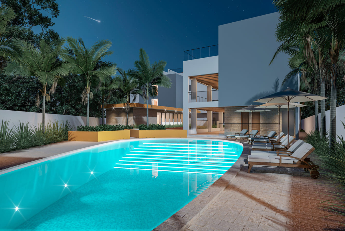 , Elegant Bedroom Bávaro Condo with Private Terrace for Sale ()