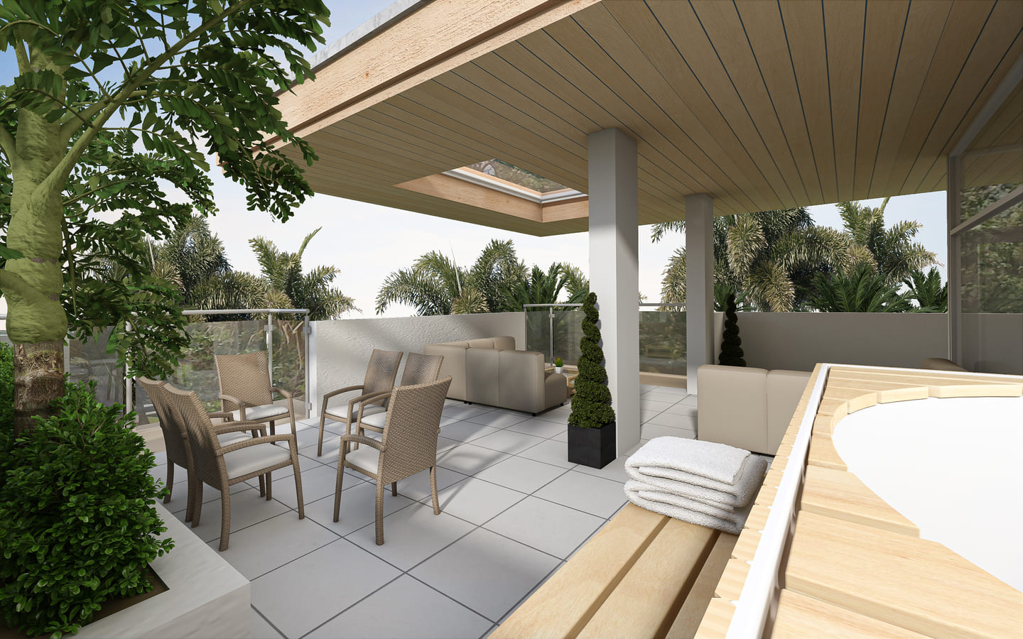 , Luxury BR + Studio Penthouse for Sale in Bávaro Punta Cana Miravia Luxury Rooftop Terrace ()