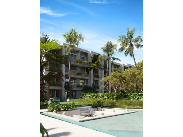 ID Stylish One Bedroom Apartment in Aldea Ansaya with Exclusive Sundeck – Downtown Punta Cana ()