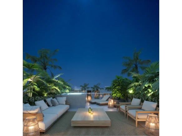 ID Stylish One Bedroom Apartment in Aldea Ansaya with Exclusive Sundeck – Downtown Punta Cana ()