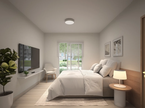 ID Modern Bedroom Mallorca Village Apartment in La Romana for Sale, Featuring Lobby Access ()