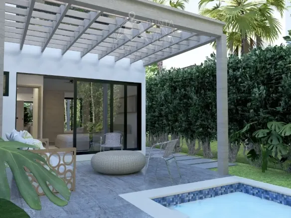 D Modern Bedroom Townhouse for Sale in Sole Mio Punta Cana ()