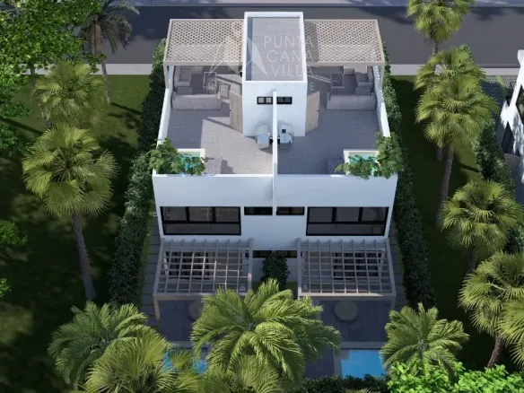 D Modern Bedroom Townhouse for Sale in Sole Mio Punta Cana ()