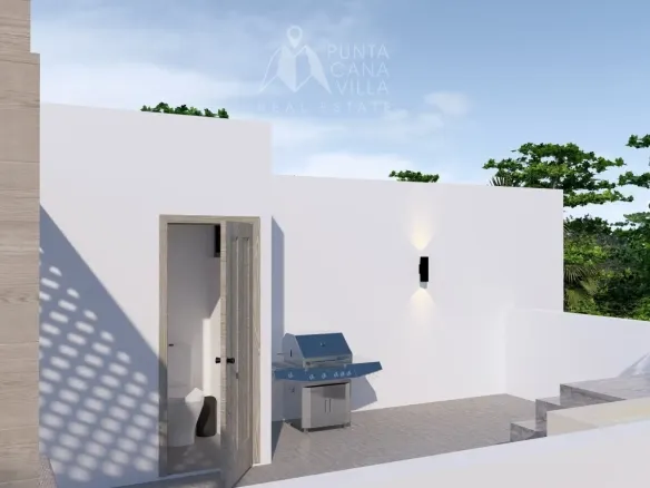D Modern Bedroom Townhouse for Sale in Sole Mio Punta Cana ()