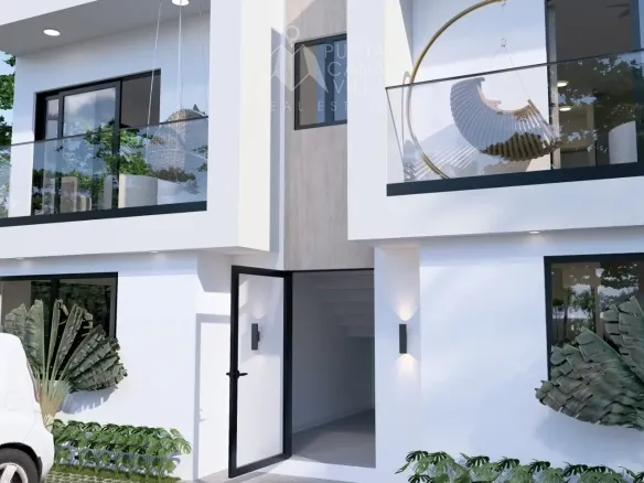 D Modern Bedroom Townhouse for Sale in Sole Mio Punta Cana ()