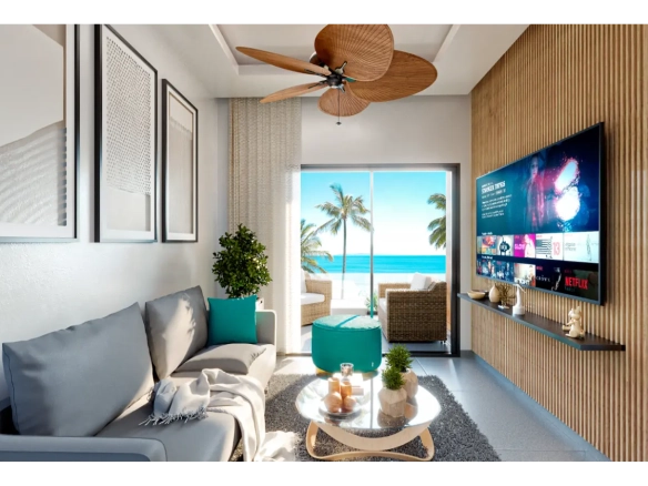 ID Spacious Vista Cana Penthouse for Sale at Palms with Terrace and Elevator ()