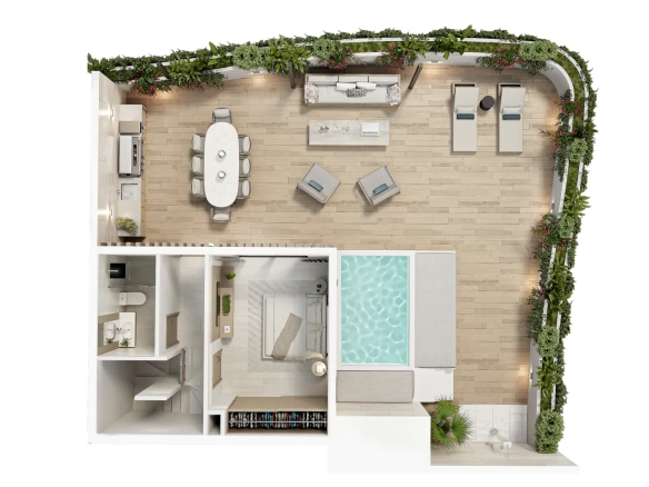 ID Palm Bayahibe Penthouse for Sale – BR with Rooftop Jacuzzi ()