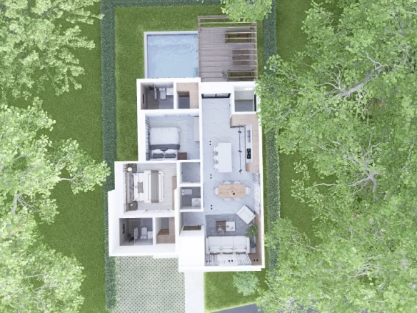 ID Ecos del Mar III Bedroom Villa with Private Terrace in Punta Cana ()