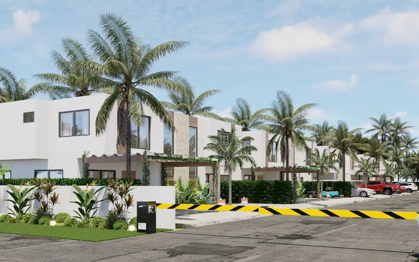 ID , Modern Bedroom Townhouse for Sale in Punta Cana Private Pool ()