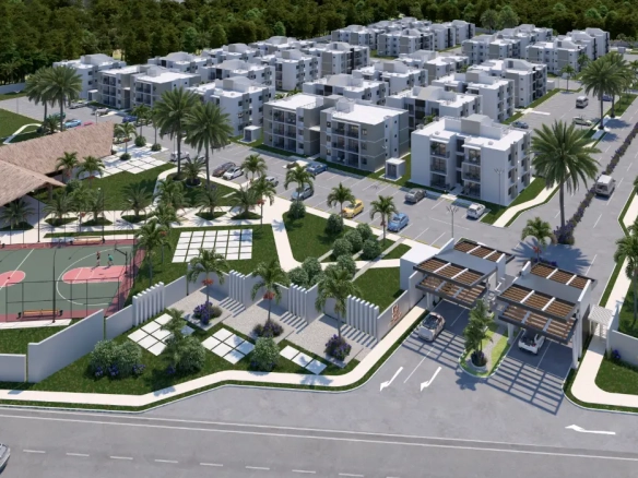 Los Robles Residences Bedroom Condo for Sale in Punta Cana with Premium Amenities ()