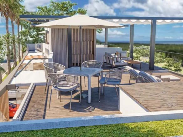 ID Samaná Escape Stylish Bedroom Ocean View Apartment with Jacuzzi at El Faro Blu Terrenas ()