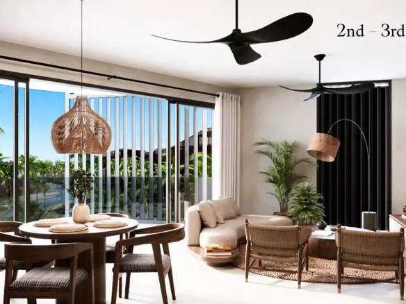 ID Own a Bedroom Oceanfront Retreat in Akkana Samaná Featuring Pools, a Beach Club, and Modern Coworking Amenities ()