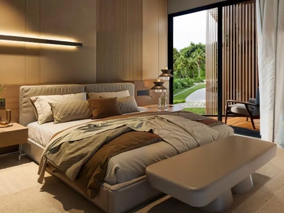 ID Own a Bedroom Oceanfront Retreat in Akkana Samaná Featuring Pools, a Beach Club, and Modern Coworking Amenities ()