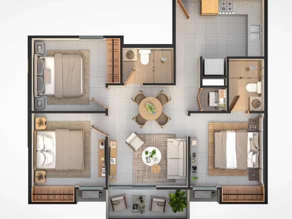 ID Own a Stylish Bedroom Smart Home in Bavaro Island II, Punta Cana ()