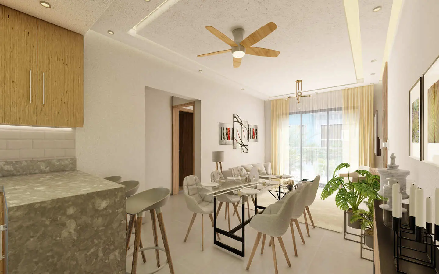 ID , Stunning Bedroom Condo in El Cortesito, the Heart of Bavaro, Punta Cana ()