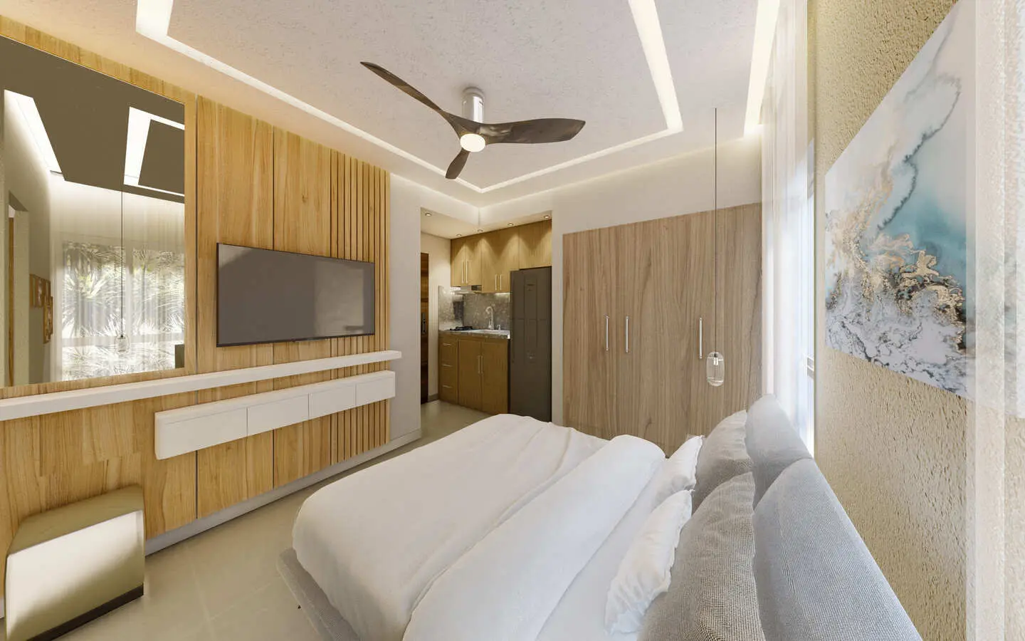 ID , Stunning Bedroom Condo in El Cortesito, the Heart of Bavaro, Punta Cana ()
