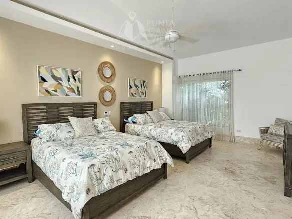 ID Elegant Bedroom Luxury Home Villa Algarrobo for Sale in Punta Cana Village ()