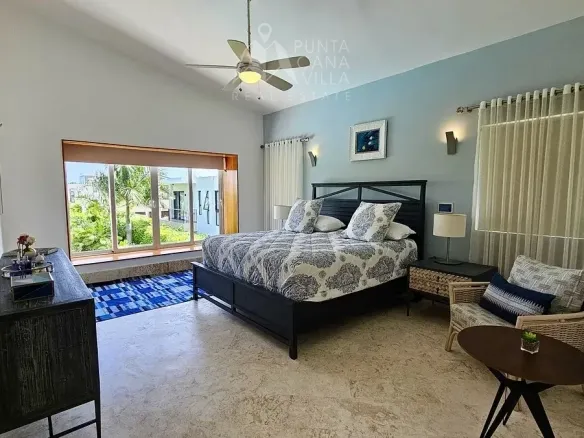 ID Elegant Bedroom Luxury Home Villa Algarrobo for Sale in Punta Cana Village ()