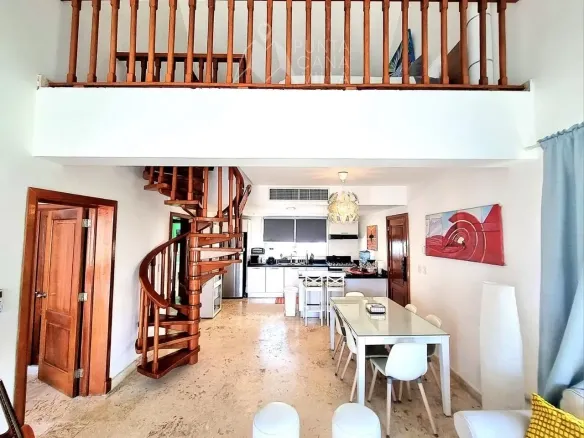 ID Exclusive Bedroom Beachfront Penthouse in Playa Turquesa, Bavaro for Sale ()