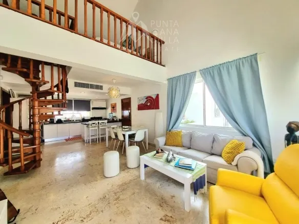 ID Exclusive Bedroom Beachfront Penthouse in Playa Turquesa, Bavaro for Sale ()