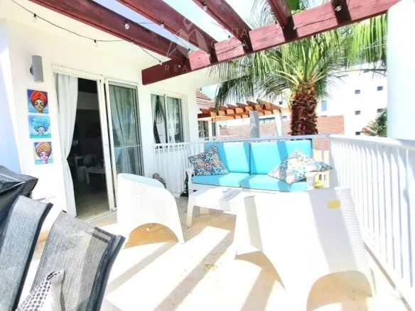 ID Exclusive Bedroom Beachfront Penthouse in Playa Turquesa, Bavaro for Sale ()