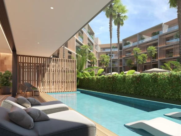 ID Modern Bedroom Apartment at Naviva Residences, Downtown Punta Cana for Sale ()