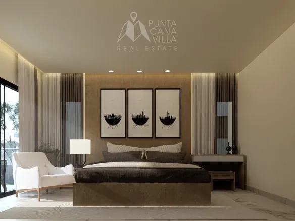 ID Elegant Bedroom Villa for Sale at Villas Gardenias, Verón – Punta Cana ()